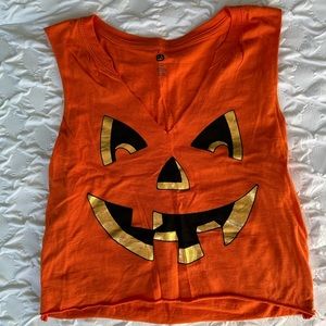 Pumpkin shirt tank Orange